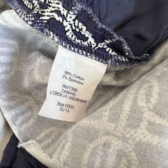 J.Crew Nautical Cafe Capri Pants cotton stretch size 10 - Picture 7 of 7